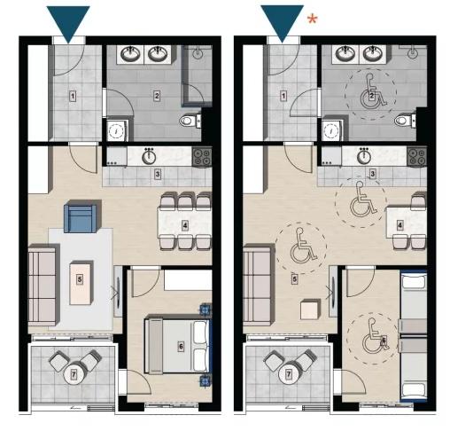 Anatolia Seaside Apartmentsta Muhteşem Manzaralı 50 m2 Tek Yatak Odalı Daire